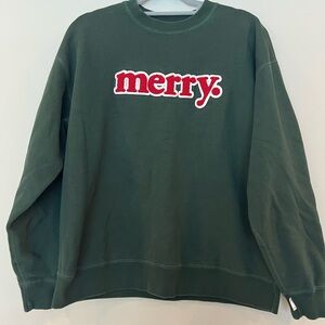Merry Forest Green Women's Sweatshirt